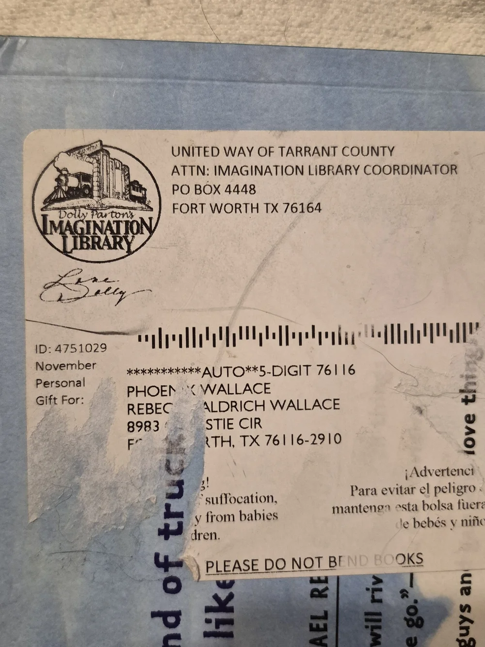 Dolly's Imagination Library With Any Luck, I'll Drive a Truck